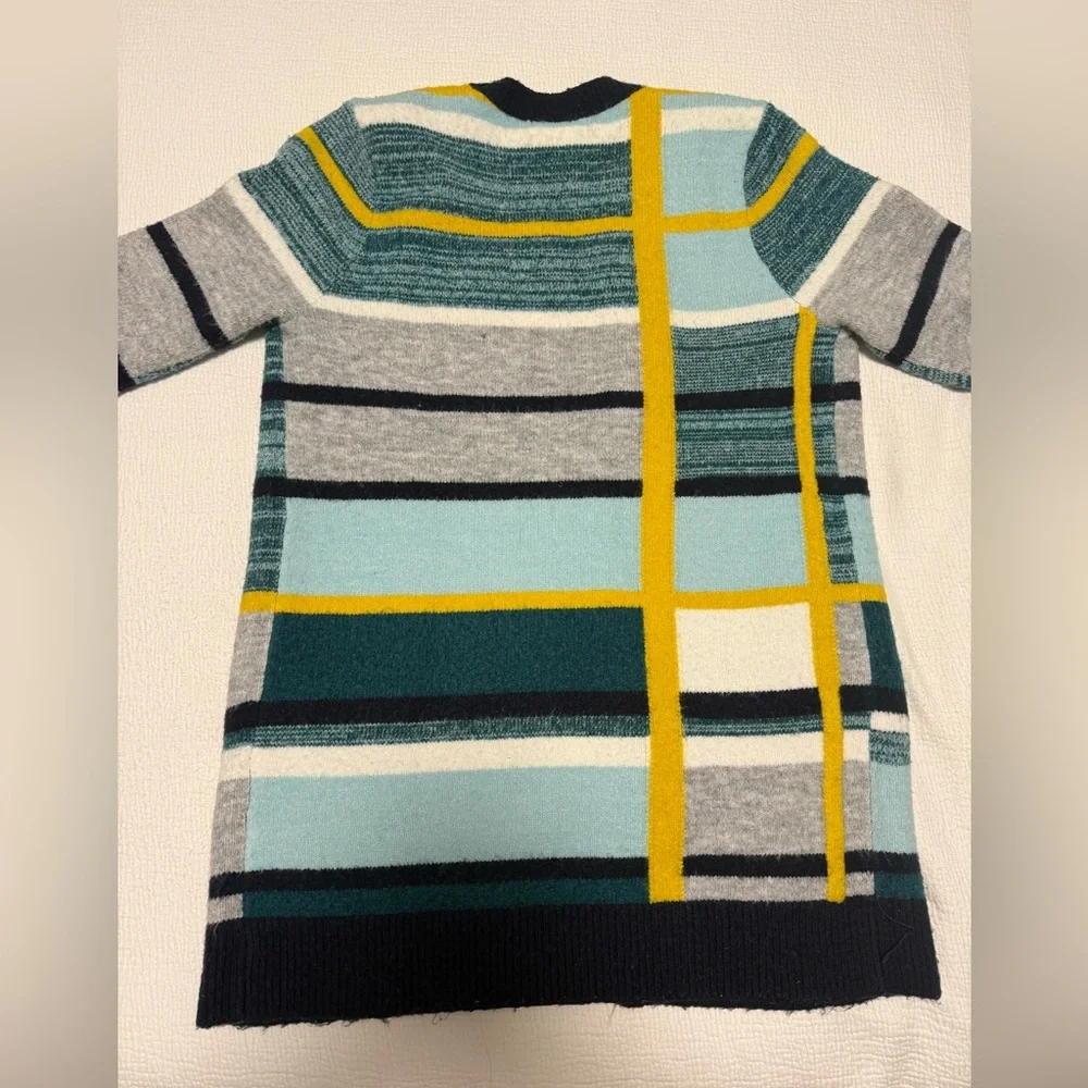 1901 Blue and White Striped Sweater Cardigan